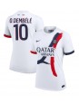 Paris Saint-Germain Ousmane Dembele #10 Venkovní Dres pro Dámské 2024-25 Krátký Rukáv